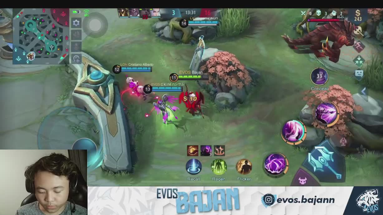  EVOS  Bajan  Mobile Legends Live Nimo TV