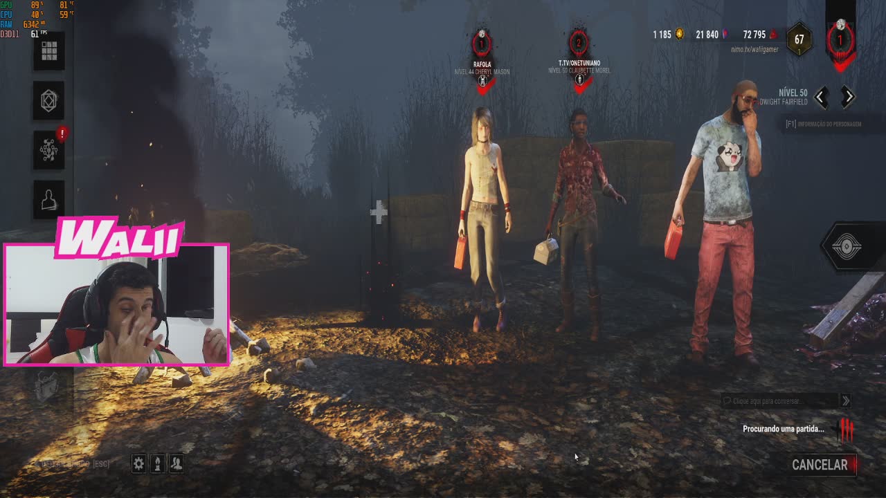 Walii Dead By Daylight Live Stream Video Watch Walii Playing Dead By Daylight Nimo Tv