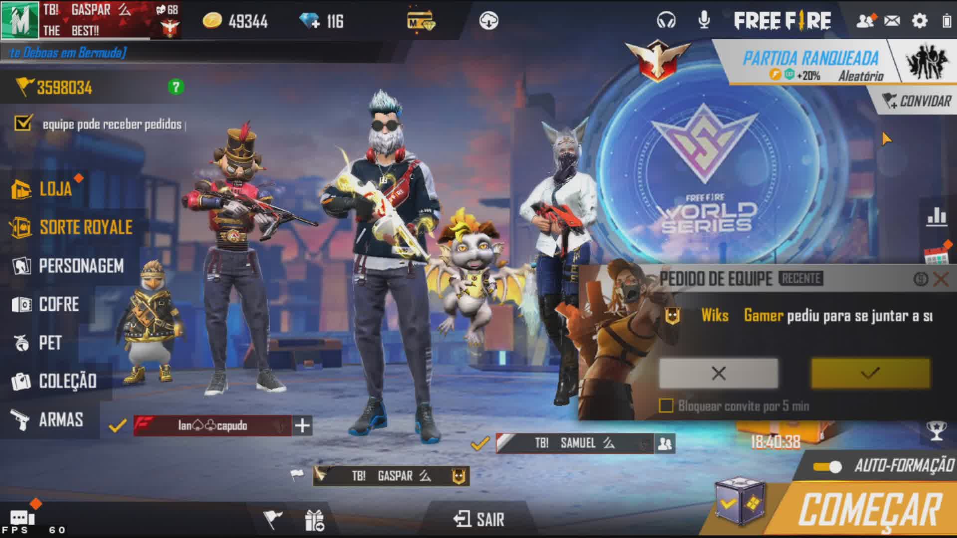 Gaspar Free Fire Live Stream Video Watch Gaspar Playing Free Fire